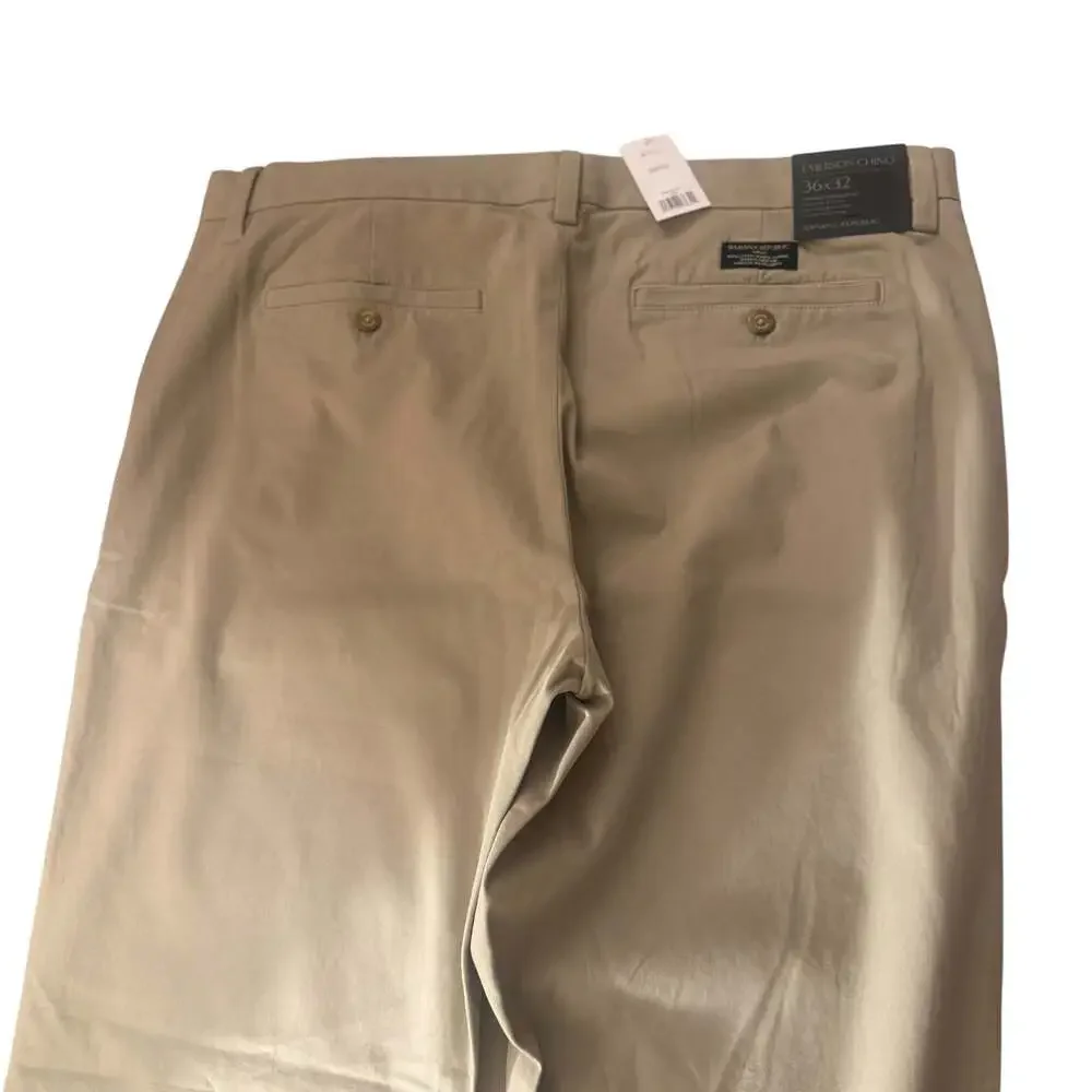 Banana Republic Men's Emerson Chino Vintage Straight Fit Pants, Size 36x32